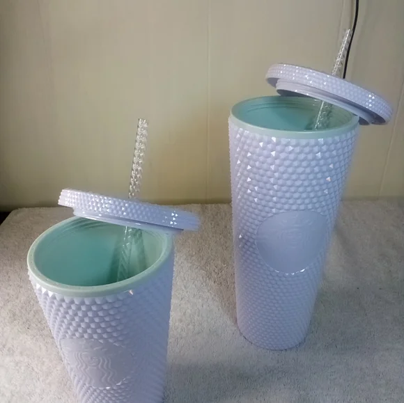 Starbucks Studded white bling Tumblrs - Picture 2 of 10